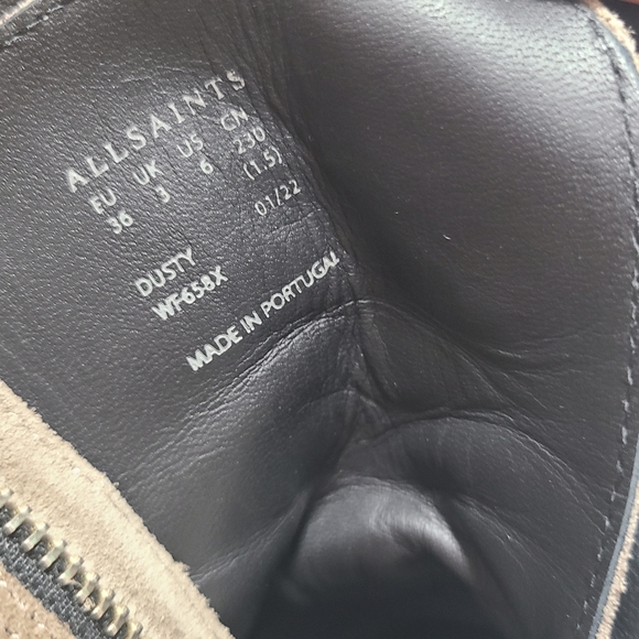 All saints  boots dusty cap toe combat moto boot - Picture 14 of 15